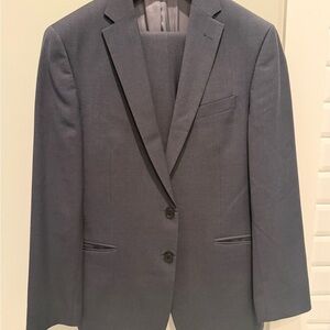 Charles Tyrwhitt Pure Merino Wool Slim Fit Suit (Charcoal / Grey)